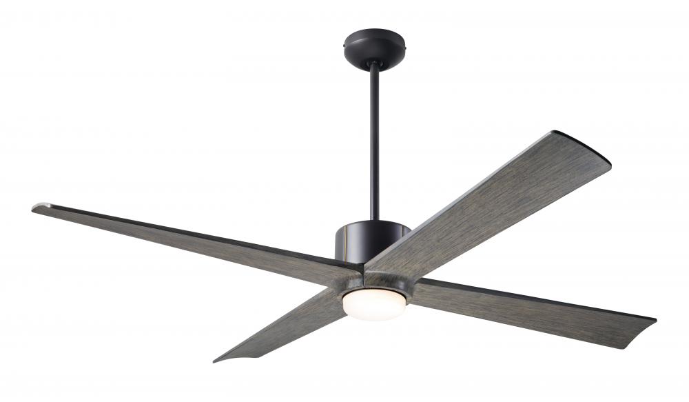 Nouveau DC Fan; Dark Bronze Finish w/ Brass; 56" Graywash Blades; 17W LED; Remote Control