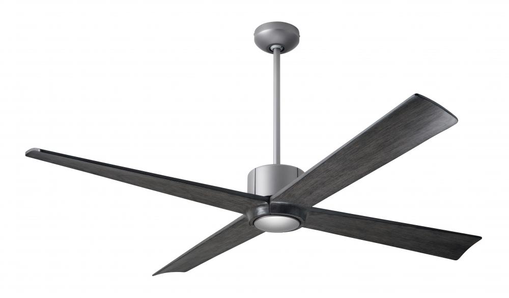 Nouveau DC Fan; Graphite Finish w/ Matte Black; 56" Ebony Blades; No Light; Wall Control