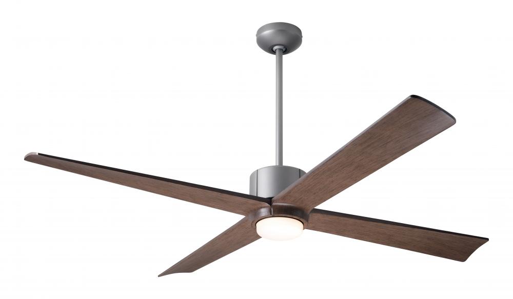 Nouveau DC Fan; Graphite Finish w/ Matte Black; 56" Mahogany Blades; 17W LED; Remote Control