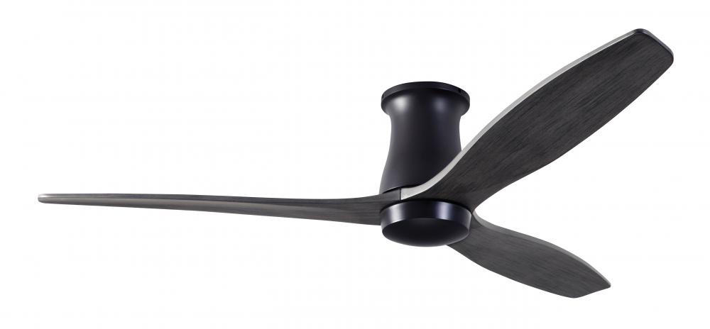 Arbor Flush DC Fan; Dark Bronze Finish; 54" Ebony Blades; No Light; Remote Control