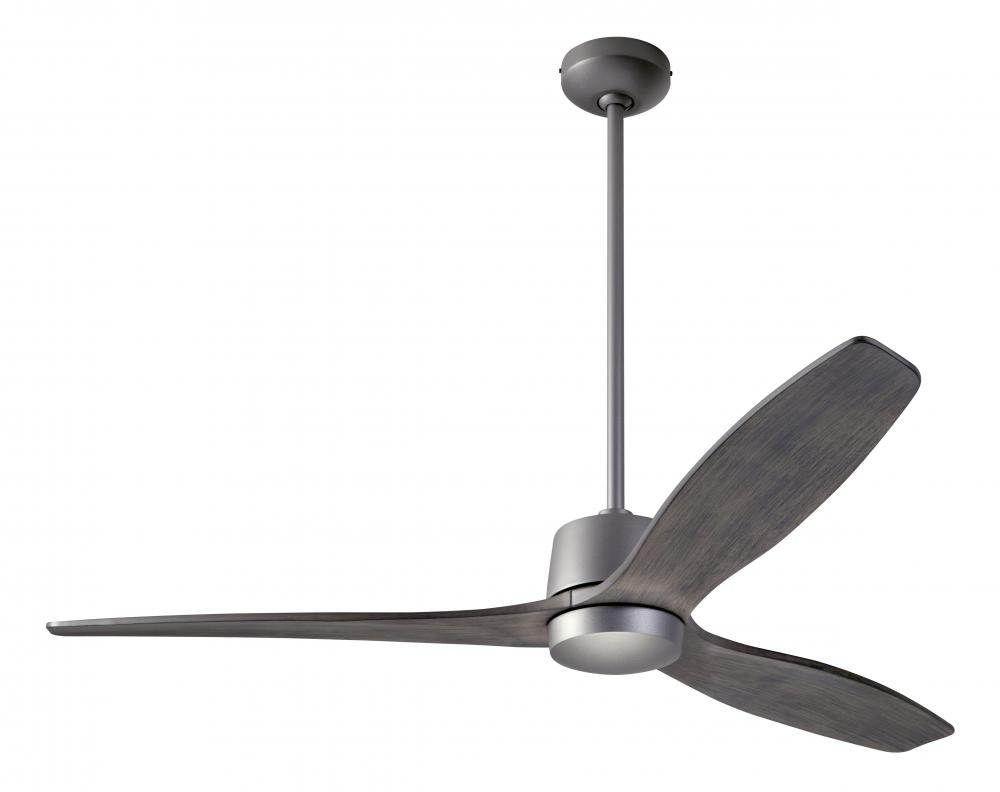 Arbor DC Fan; Graphite Finish; 54" Graywash Blades; No Light; Wall Control