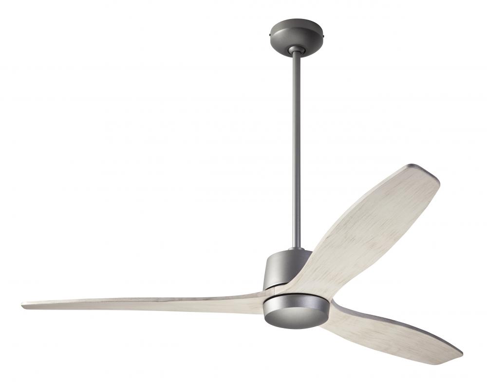 Arbor DC Fan; Graphite Finish; 54" Whitewash Blades; No Light; Wall Control