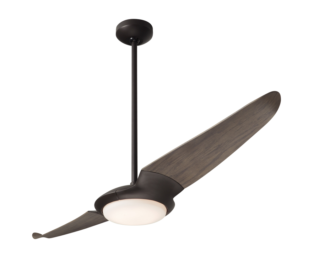 IC/Air (2 Blade ) Fan; Dark Bronze Finish; 56" Graywash Blades; 20W LED; Wall/Remote Combo Contr