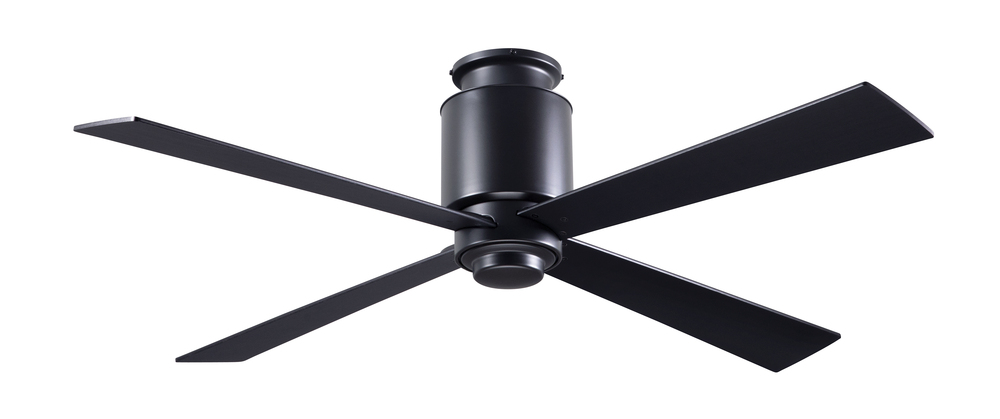 Lapa Flush Fan; Dark Bronze Finish; 50" Black Blades; No Light; Fan Speed and Light Control (3-w