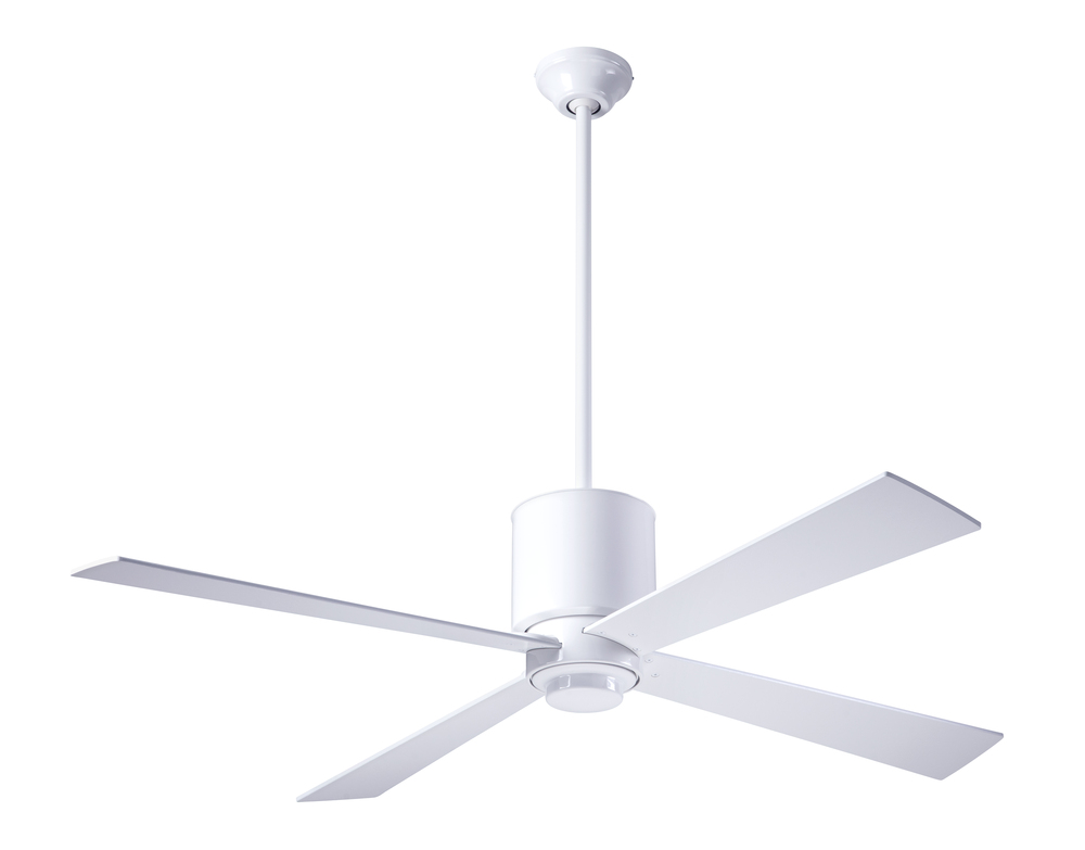 Lapa Fan; Gloss White Finish; 50" White Blades; No Light; Fan Speed Control