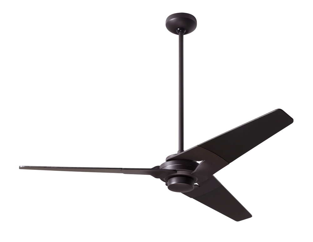 Torsion Fan; Dark Bronze Finish; 52" White Blades; No Light; Fan Speed and Light Control (3-wire