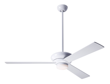 Modern Fan Co. ALT-GW-52-BK-271-002 - Altus Fan; Gloss White Finish; 52" Black Blades; 17W LED; Fan Speed and Light Control (3-wire)