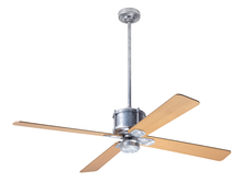 Modern Fan Co. IND-GV-50-MP-NL-WC - Industry DC Fan; Galvanized Finish; 50" Maple Blades; No Light; Wall Control