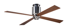 Modern Fan Co. LAP-FM-BN-50-MG-NL-001 - Lapa Flush Fan; Bright Nickel Finish; 50" Mahogany Blades; No Light; Fan Speed Control