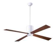 Modern Fan Co. LAP-GW-50-MG-NL-002 - Lapa Fan; Gloss White Finish; 50" Mahogany Blades; No Light; Fan Speed and Light Control (3-wire