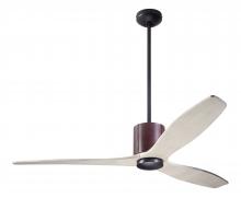 Modern Fan Co. LLX-DBCH-54-WW-NL-WC - LeatherLuxe DC Fan; Dark Bronze Finish with Chocolate Leather; 54" Whitewash Blades; No Light; W