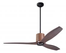 Modern Fan Co. LLX-DBTA-54-MG-NL-WC - LeatherLuxe DC Fan; Dark Bronze Finish with Tan Leather; 54" Mahogany Blades; No Light; Wall Con