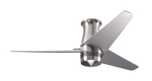 Modern Fan Co. VEL-FM-BN-48-NK-NL-RC - Velo Flush DC Fan; Bright Nickel Finish; 48" Nickel Blades; No Light; Handheld Remote Control