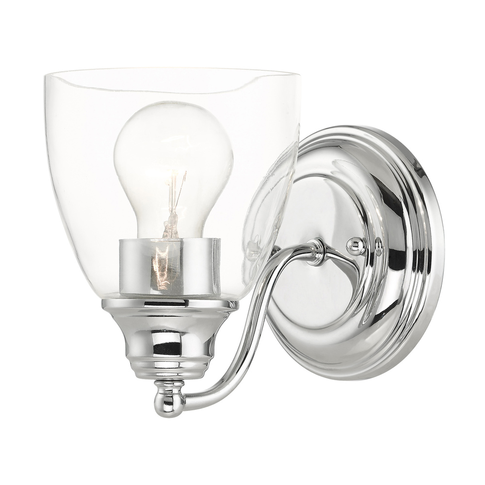 1 Lt Polished Chrome Vanity Sconce