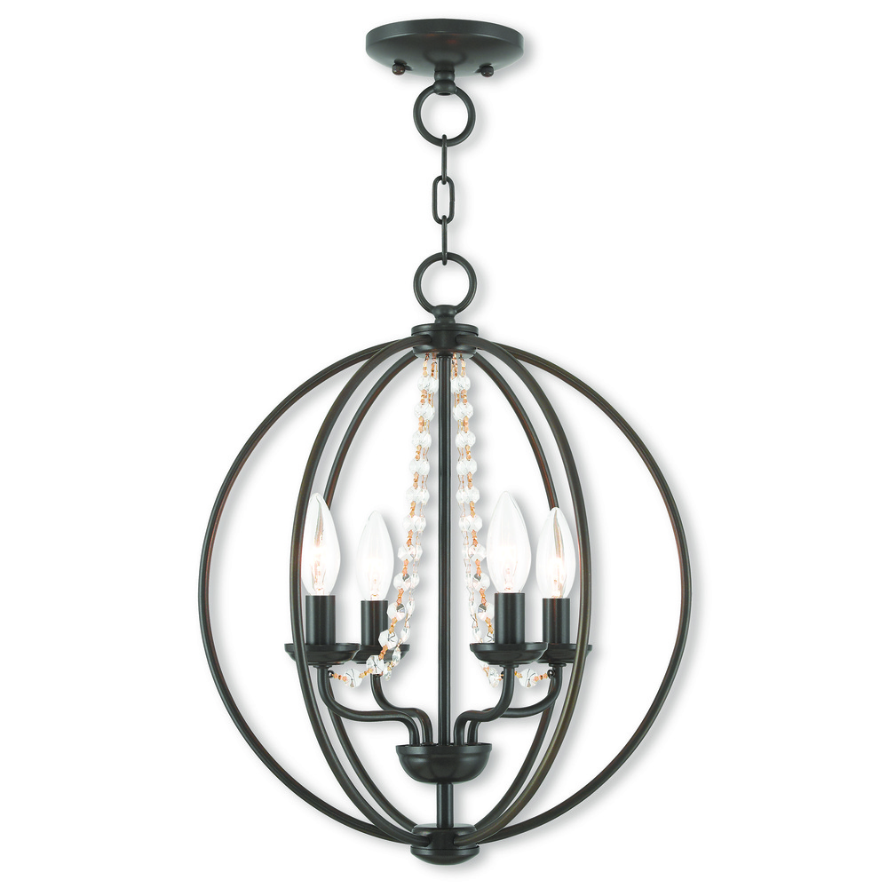 4 Light EBZ Mini Chandelier/Flush Mount