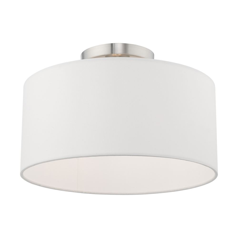 1 Lt Brushed Nickel Ceiling Mount