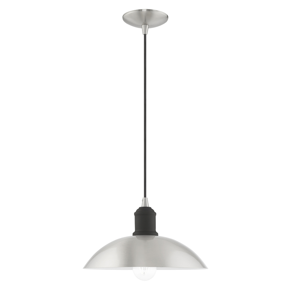 1 Lt Brushed Nickel Mini Pendant