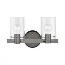 Livex Lighting 17232-46 - 2 Light Black Chrome Vanity Sconce