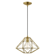 Livex Lighting 41323-01 - 1 Lt Antique Brass Mini Pendant