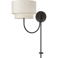 Livex Lighting 41940-92 - 1 Light English Bronze Swing Arm Wall Lamp