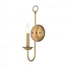 Livex Lighting 42681-48 - 1 Light Antique Gold Leaf Single Sconce