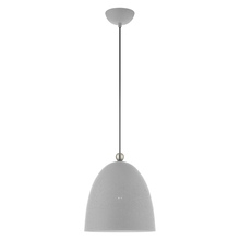 Livex Lighting 49109-80 - 1 Lt Nordic Gray Pendant