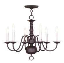 Livex Lighting 5006-07 - 6 Light Bronze Chandelier