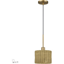 Livex Lighting 60041-48 - 1 Light Antique Gold Leaf Mini Pendant