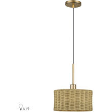 Livex Lighting 60042-48 - 1 Light Antique Gold Leaf Pendant