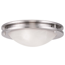 Livex Lighting 7057-91 - 2 Light Brushed Nickel Ceiling Mount