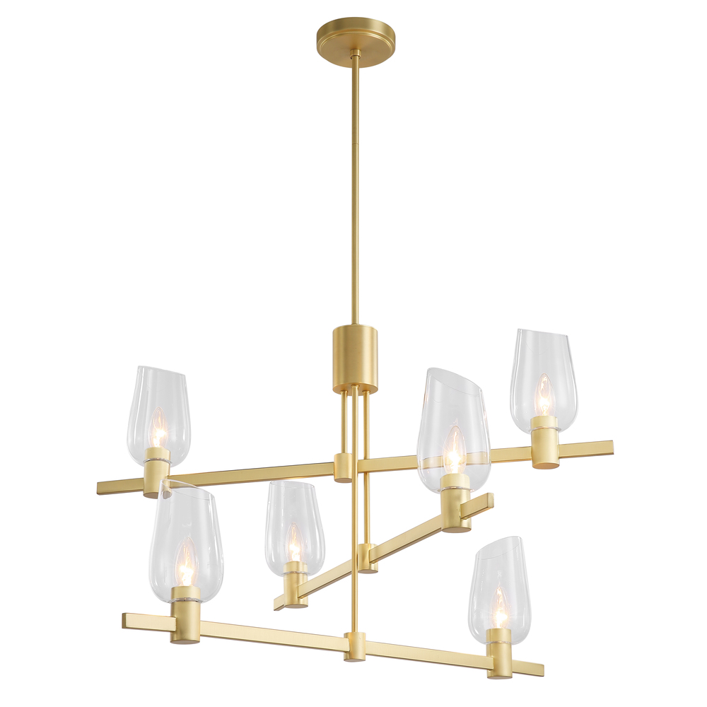 Calabria 6 - Light Linear Chandelier