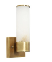Kanova Lighting KWS5101-11 - Calora Single Sconce L4" W4" H11" Burnished Brass 120 V 1 E12 Candelabra