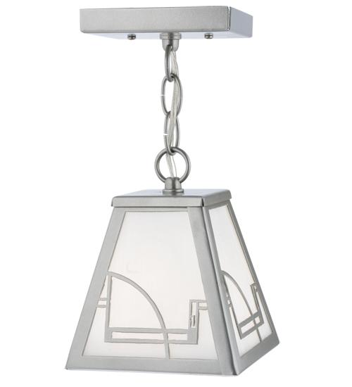 6"Sq Revival Deco Mini Pendant