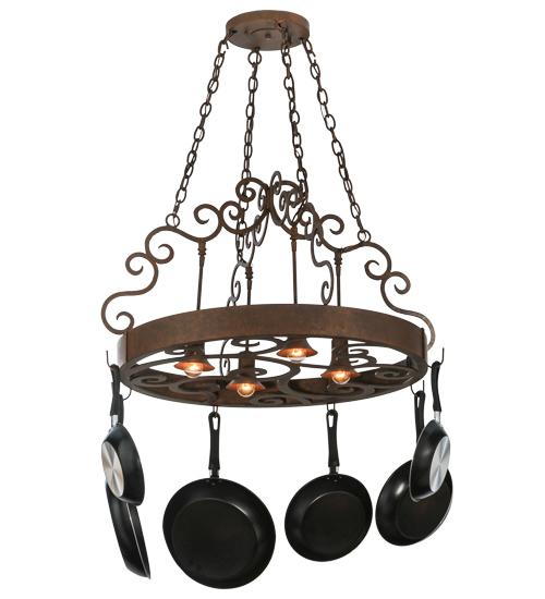 34"W Dior 4 LT Pot Rack