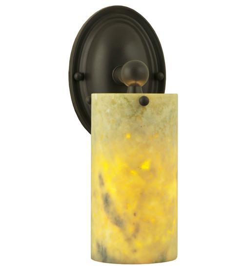 4"W Cilindro Jadestone Wall Sconce