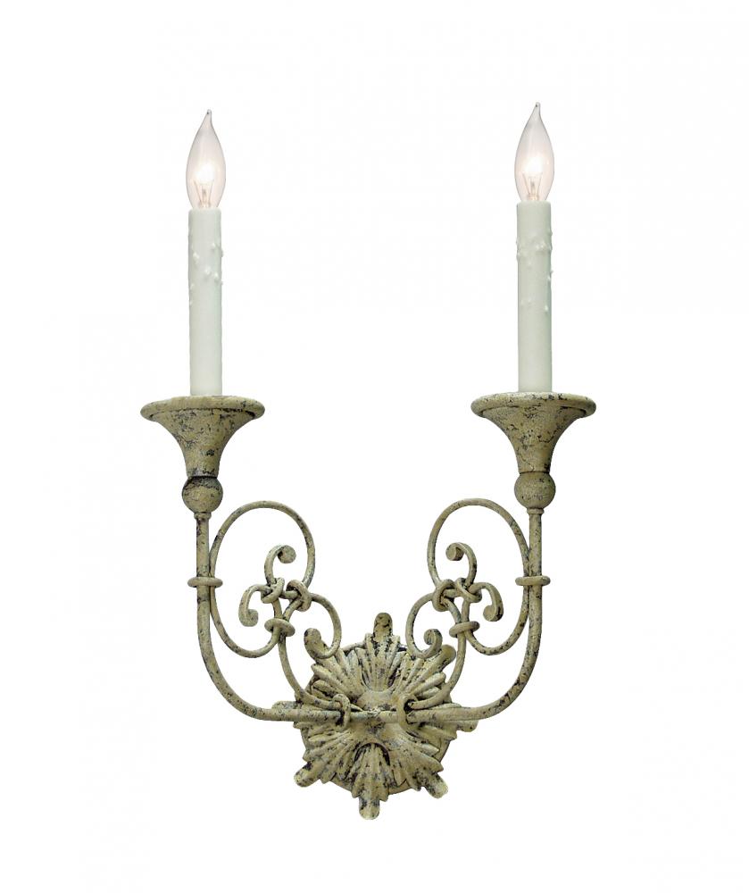 14" Wide Rachelle 2 Light Wall Sconce