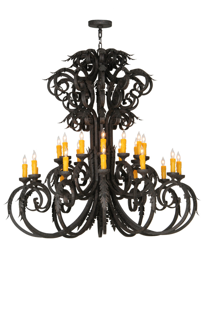 50"W Serratina 24 LT Chandelier