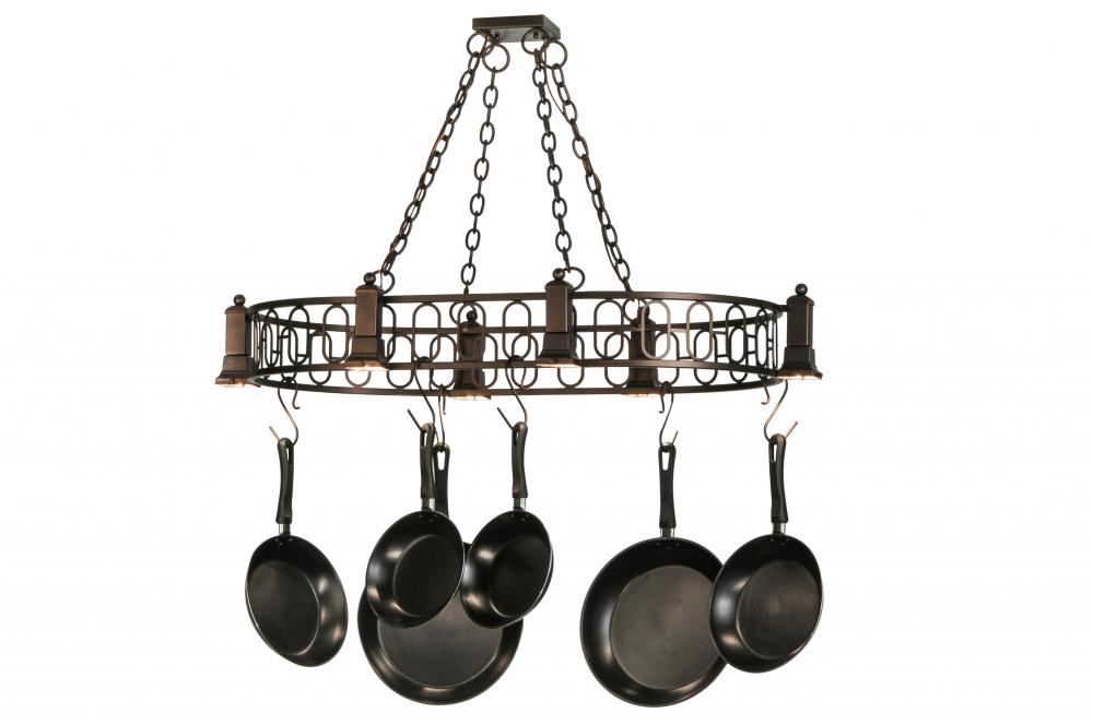 42.5"L Revival Deco Oblong Pot Rack