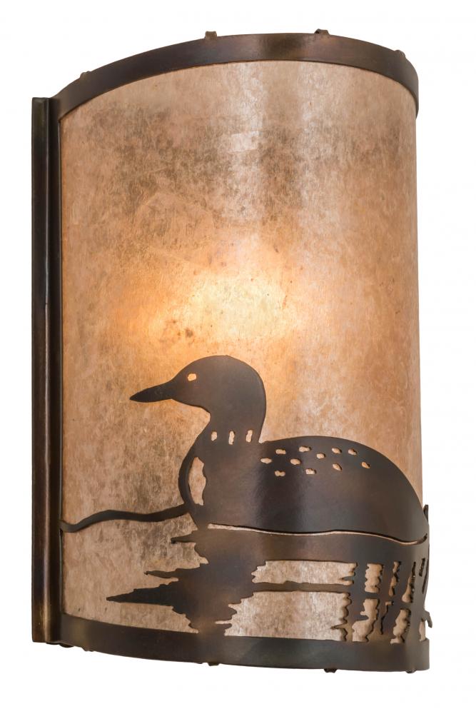 8" Wide Loon Left Wall Sconce