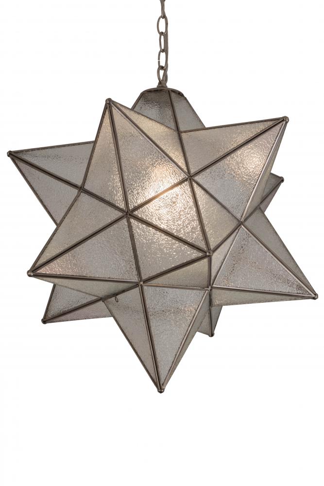 24" Wide Moravian Star Pendant