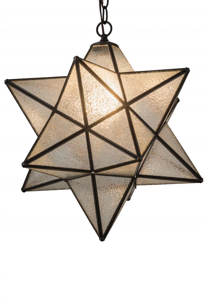 18" Wide Moravian Star Pendant