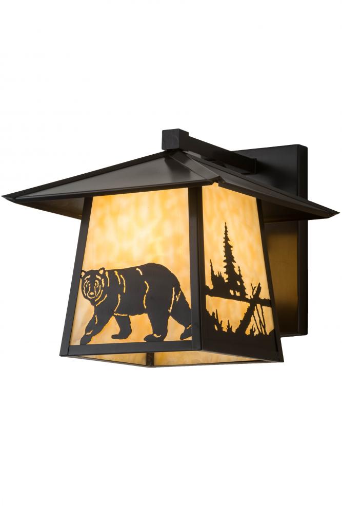 12" Wide Stillwater Lone Bear Wall Sconce