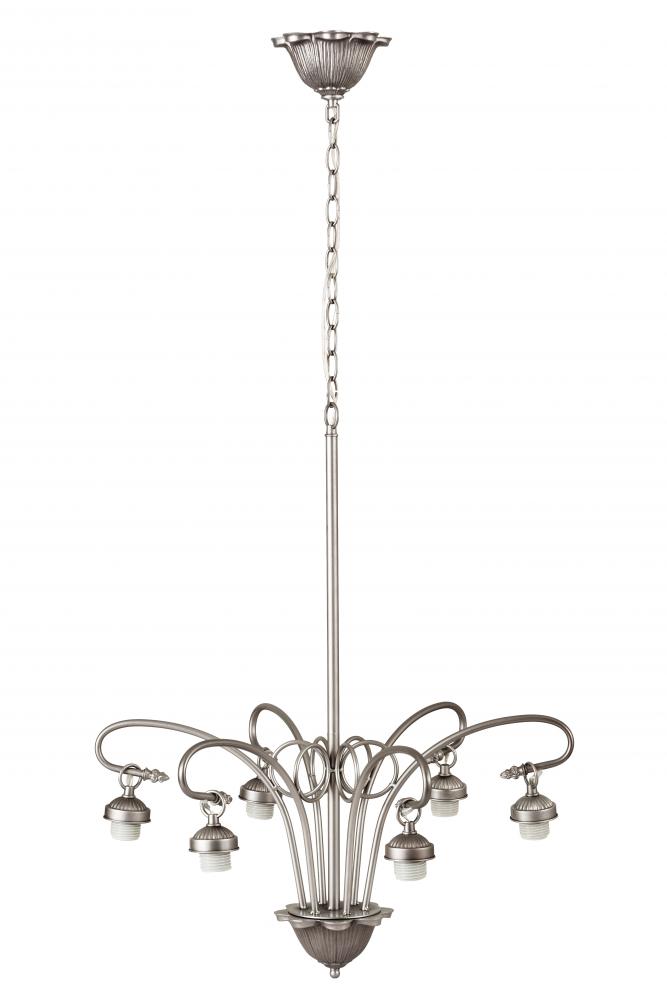 26"W Victorian 6 LT Chandelier Hardware