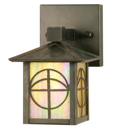 5"W Seneca Circle Cross Solid Mount Wall Sconce