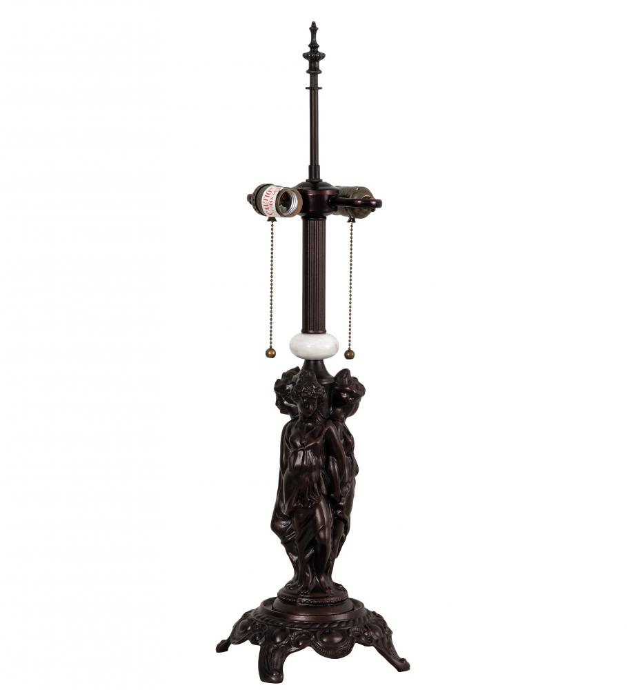 28" High 3 Graces 2 Light Table Base