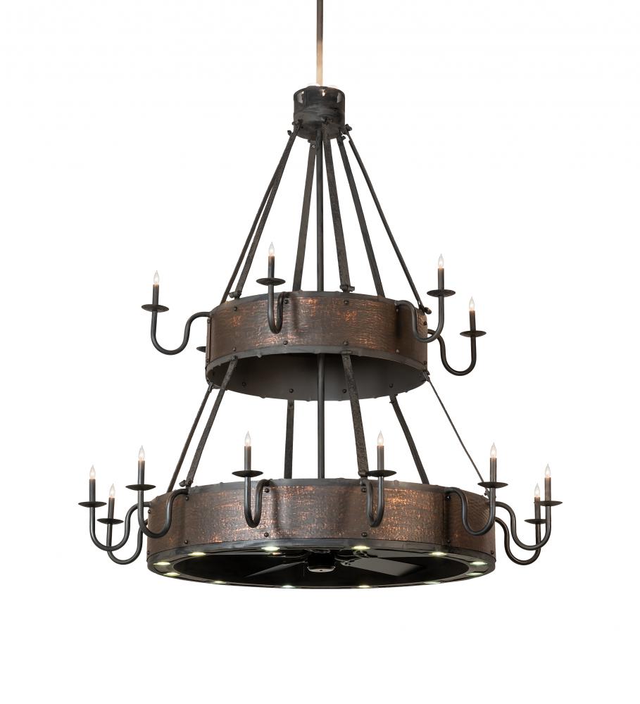 74" Wide Costello 18 Light Two Tier Chandel-Air