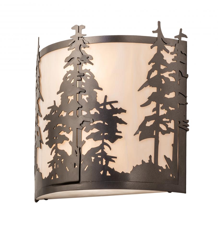 12" Wide Tall Pines Wall Sconce