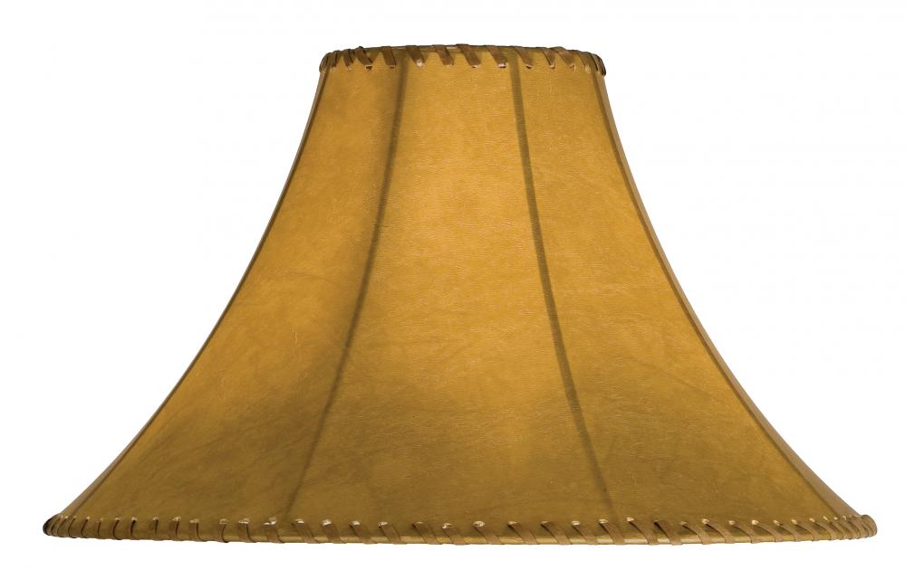 18" Wide Faux Leather Tan Hexagon Shade