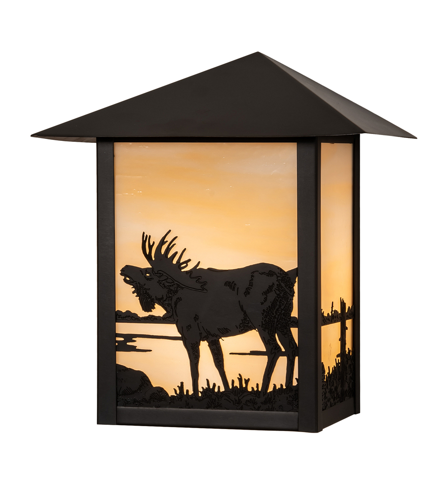 9" Wide Seneca Moose Wall Sconce