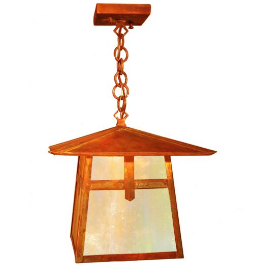 12"Sq Stillwater Cross Mission Lantern Pendant